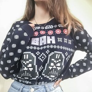 Navy Blue Star Wars “Ba Humbug” Sweater